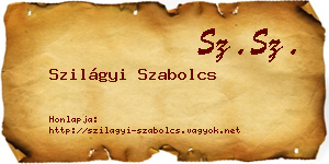 Szilágyi Szabolcs névjegykártya