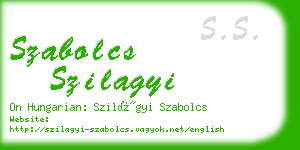 szabolcs szilagyi business card